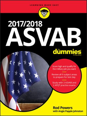 cover image of 2017 / 2018 ASVAB For Dummies